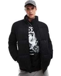 Sixth June - Textured Logo Detail Puffer Jacket - Lyst