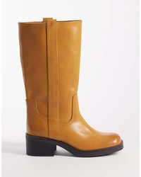 ASOS - Cherry Pull On Trucker Boots - Lyst