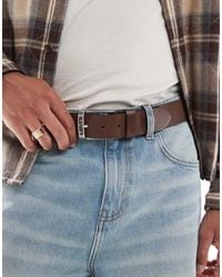 Levi's - Cinturón De Cuero Con Hebilla Con El Logo Duncan De - Lyst