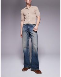 ASOS - – jeans mit ausgestelltem, weitem bein - Lyst