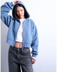 TOPSHOP - – kapuzenjacke aus teddystoff - Lyst