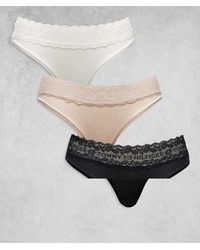 Tommy Hilfiger - Logo Lace 3 Pack Bikini Briefs - Lyst