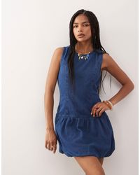Reclaimed (vintage) - – ärmelloses minikleid aus denim - Lyst