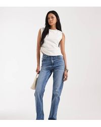 ASOS - Vaqueros De Talle Alto Y Corte Slim Recto De Asos Design Tall - Lyst