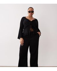 Esmee Curve - Tie Front Beach Trouser - Lyst