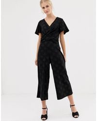 oasis black playsuit