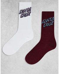 Santa Cruz - Flutter Flash 2 Pack Sokken - Lyst
