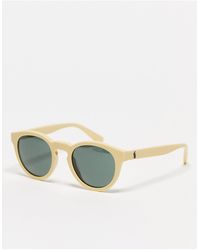 Ralph Lauren - In esclusiva per asos - polo - occhiali da sole rotondi gialli - Lyst