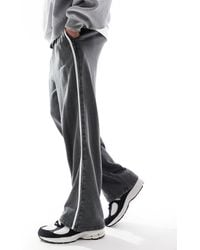 ASOS - Straight Leg Joggers With Side Stripe - Lyst