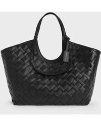 Charles & Keith - Ivette Woven Tote Bag - Lyst