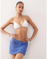 Collusion - Crochet Knitted Mini Skirt - Lyst