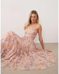 knee length dresses for ladies MAXI BEADED DRESS IN LILAC – Sudietuz