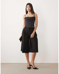 Oh Polly - Satin Corset Top - Lyst