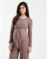 Mama.licious - Mamalicious - top côtelé d'ensemble - Lyst