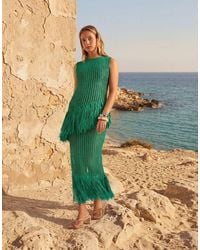 ASOS - Asymmetrische Tanktop Met Franjes Aan De Zoom - Lyst