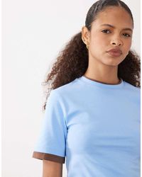 ASOS - Short Sleeve Double Layer Top - Lyst