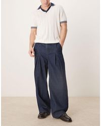 ASOS - Oversized Baggy Jeans With Pleats - Lyst