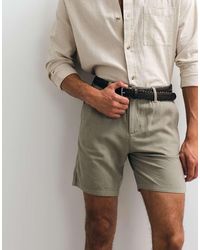 ASOS - Slim Linen Blend Shorts - Lyst