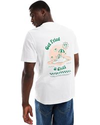 Farah - Summer Graphic Back T-shirt - Lyst