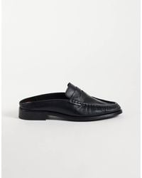 Noak - In portugal gefertigte mule-pennyloafer mit raffungen aus em leder - Lyst
