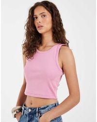 JJXX - Fallon Geribde Cropped Top - Lyst
