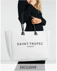 South Beach Saint Tropez Tote Bag - Natural