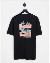 PUMA - Downtown - t-shirt nera con stampa - Lyst