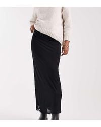 ASOS - Asos Design Tall Mesh Midi Skirt - Lyst
