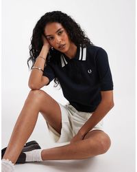 Fred Perry - Polo en maille avec double liseré - Lyst