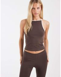 Noisy May - Contrast Trim Cami Top Co-ord - Lyst