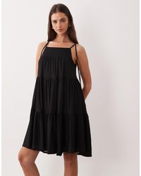 Gina Tricot - Flowy Strap Detail Mini Dress - Lyst