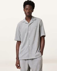 AllSaints - Felix - chemise à manches courtes - machine - Lyst