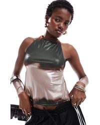 Collusion - Slinky Halter Neck Backless Top - Lyst