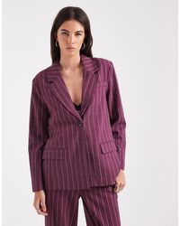 Object - Americana De Sastre Burdeos Con Raya Diplomática De (Parte De Un Conjunto)-Rojo - Lyst