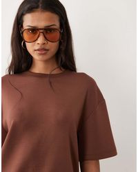ASOS - Cupro Oversized T-shirt - Lyst