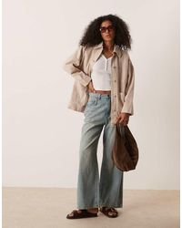 Free People - Avery Denim Worker Jacket - Lyst