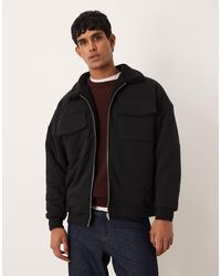 ASOS - Relaxed Zip-through With Borg Lining - Lyst