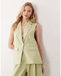 Y.A.S - Longline Tailored Waistcoat Co-ord - Lyst