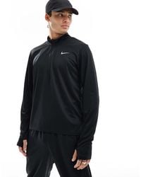 Nike - Top De Manga Larga Con Media Cremallera Dri-Fit Pacer De - Lyst