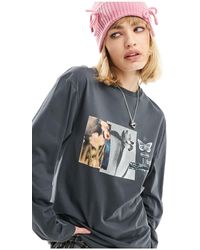 Collusion - Oversized Graphic Long Sleeve T-shirt - Lyst