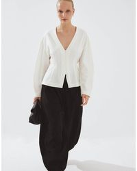 NA-KD - Tailored Fitted Button Front Blouse - Lyst