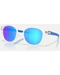 Oakley - Latch Neon Pop Collection Round Sunglasses With Mirrored Lens - Lyst