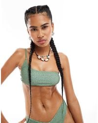 OOSC - Sahara Sage Mix And Match Cold Shoulder Bikini Top - Lyst