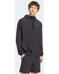 adidas Originals - Tech Trefoil Essentials Hooded Full Zip Track Top - Lyst