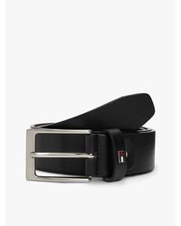 Tommy Hilfiger - Rectangular Buckle Adjustable Leather Belt - Lyst