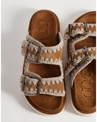 Mou - Two Buckle Sandals - Lyst