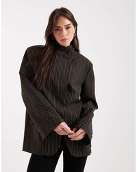 ASOS - Wrap Front Oversized Blazer - Lyst