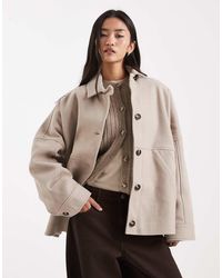 ASOS - Slouchy Formal Harrington Jacket - Lyst
