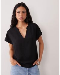 Jdy - V Neck Short Sleeve Blouse - Lyst