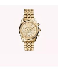 Michael Kors - Lexington Chronograph, -Tone Stainless Steel Watch - Lyst